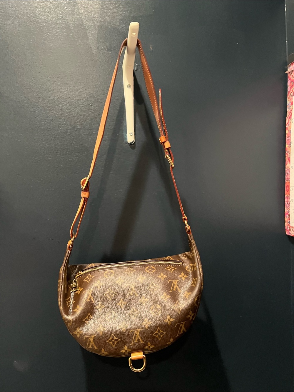 Louis Vuitton Monogram Crescent Shoulder Bag in Brown